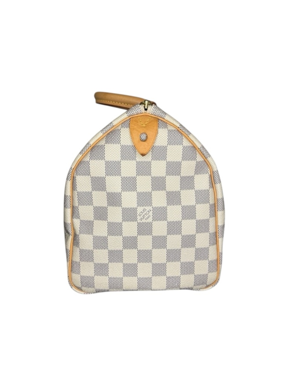 Louis Vuitton Damier Azur Speedy 30 Bag in White and Tan Excellent Condition - Picture 3 of 11